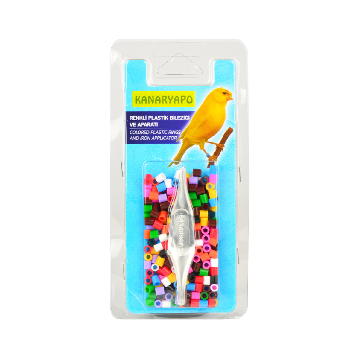 100 BAGUES plastique couleurs pour sexage oiseaux avec outil de montage 3.0MM