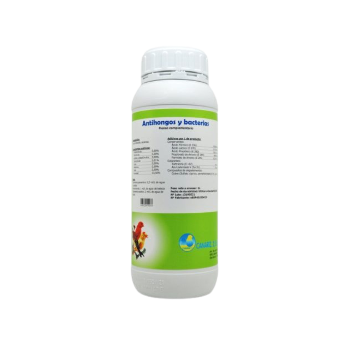 Antifongique naturelle purifiante antibactérienne chez les oiseaux 1 L Canariz2